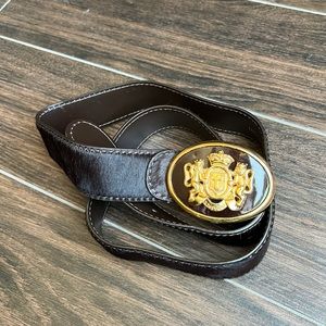 Belt. Leather (fur).